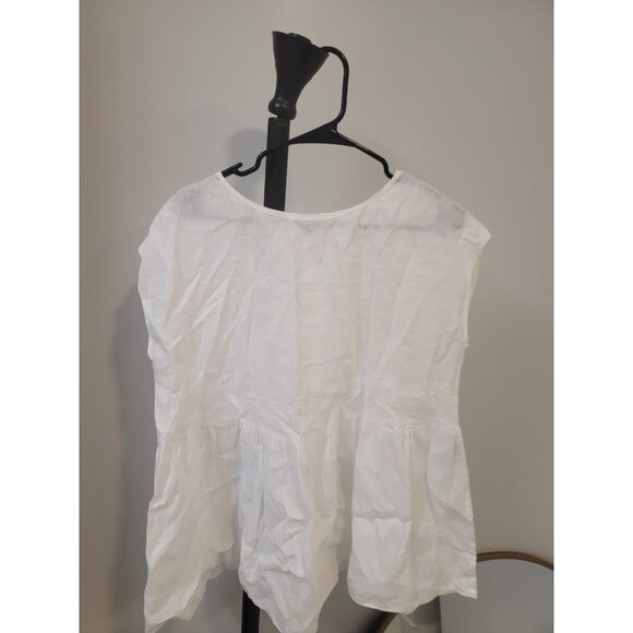 ASPESI Women’s White Linen Shirt Size 44 - Picture 2 of 7